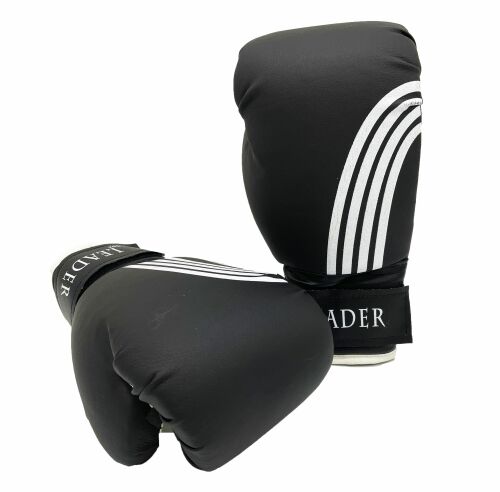 Перчатки боксерские LEADER 6 унций, черный